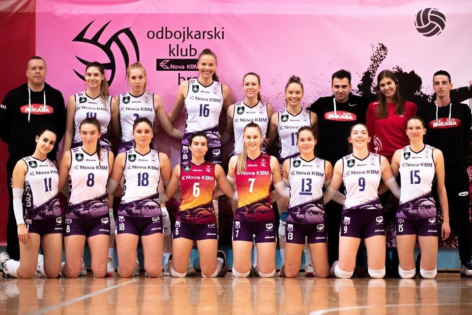 La passeuse tricolore Nina Stojiljkovic avec OK Nova KBM Branik gagne la Coupe de Slovénie