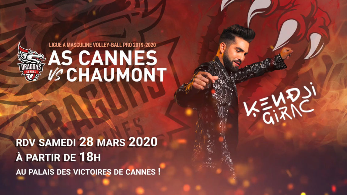 AS Cannes clôturera la saison régulière après son match contre Chaumont en faisant vibrer son public avec Kendji Girac