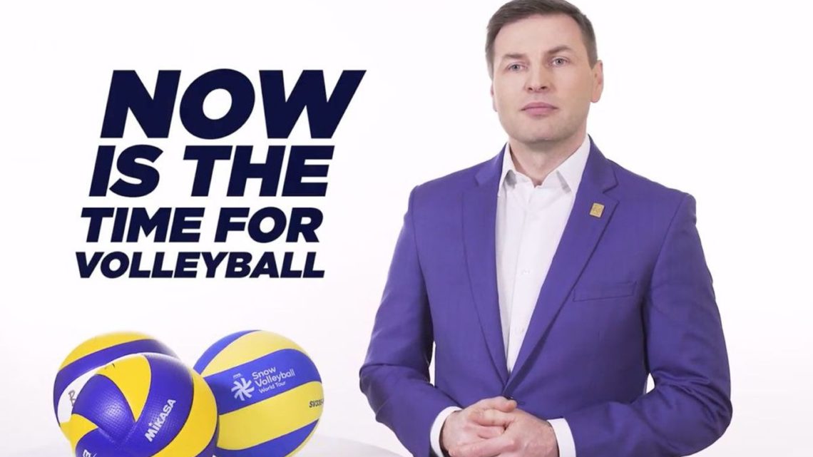 Le candidat à la Présidence de la CEV, Hanno Pevkur est interviewé par World of Volley