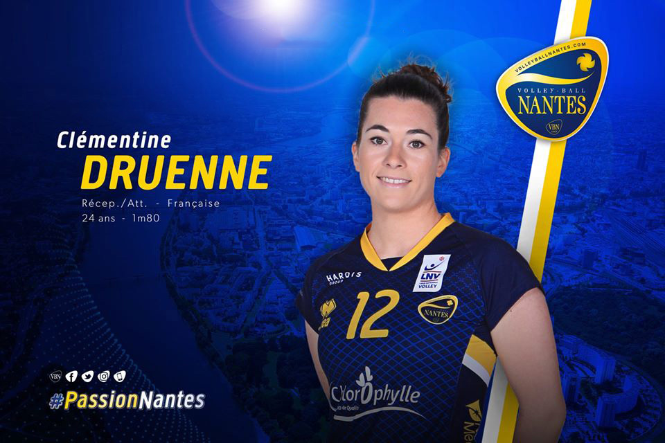 La française Clémentine Druenne, fidèle joueuse de Volley-Ball Nantes, choisit d’arrêter sa carrière sportive