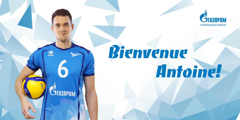 Entretien avec du passeur tricolore Antoine Brizard : Le Zenit Saint-Pétersbourg officialise fièrement son arrivée dans l’équipe