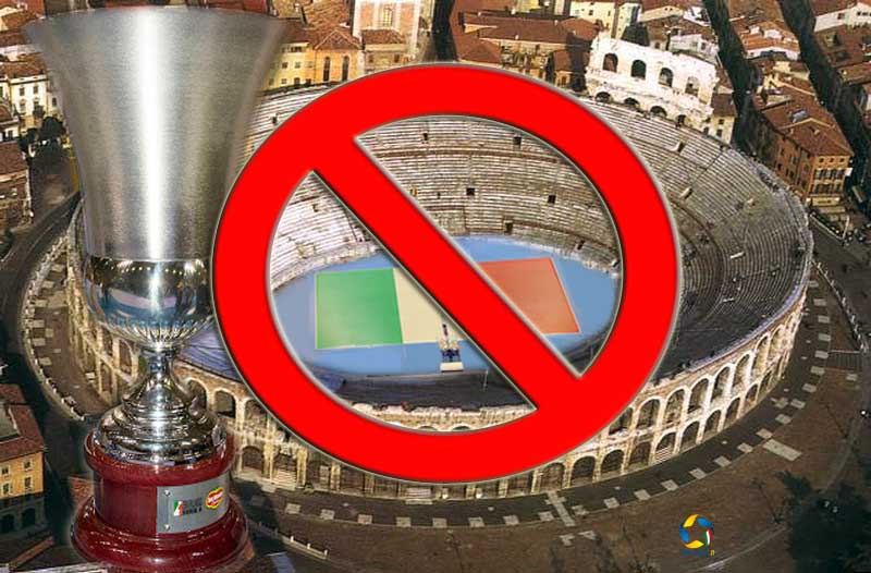 La finale de la Supercoupe italienne ne se jouera pas dans l’Arène de Vérone