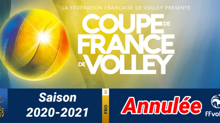 La Coupe de France de Volley-Ball 2020-2021 chez les Hommes est annulée !